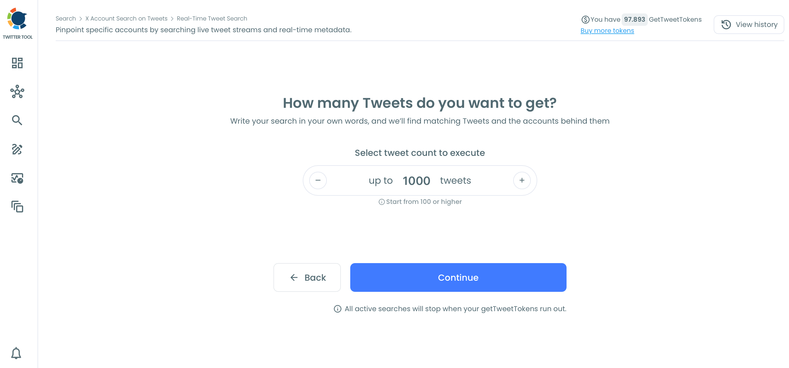 How many tweets do you want?
