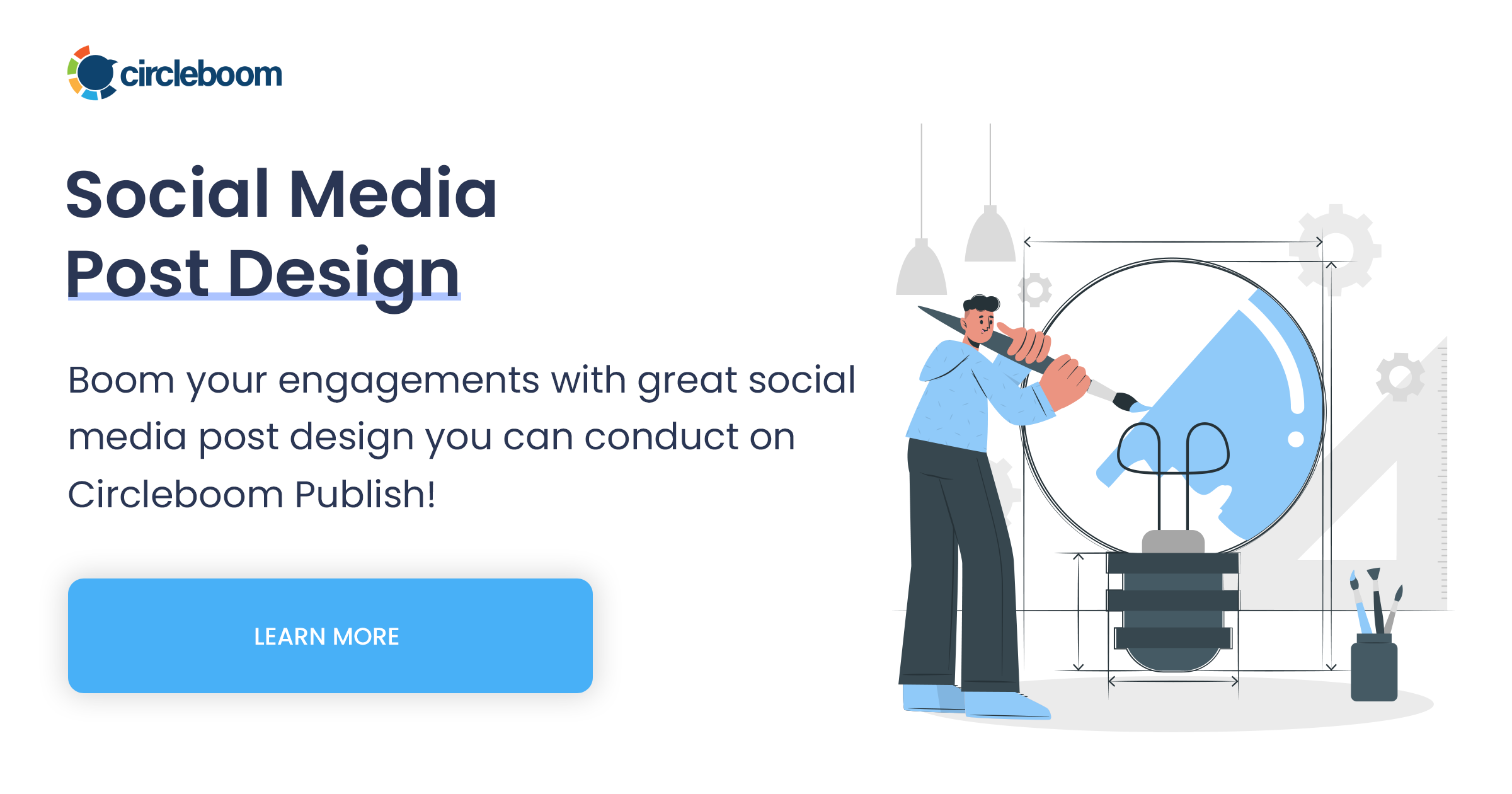 Social Media Post Design Via Circleboom Social Media Management Tool