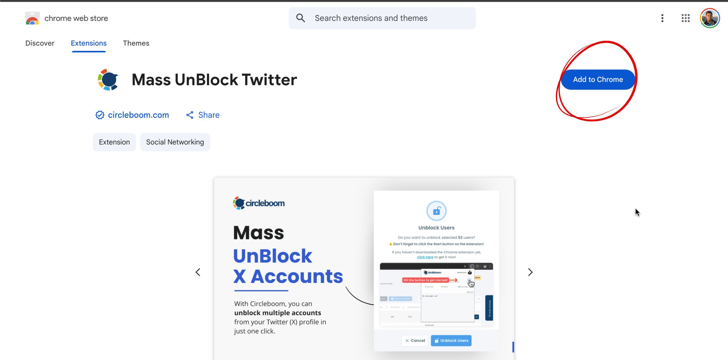mass unblock all your X followers