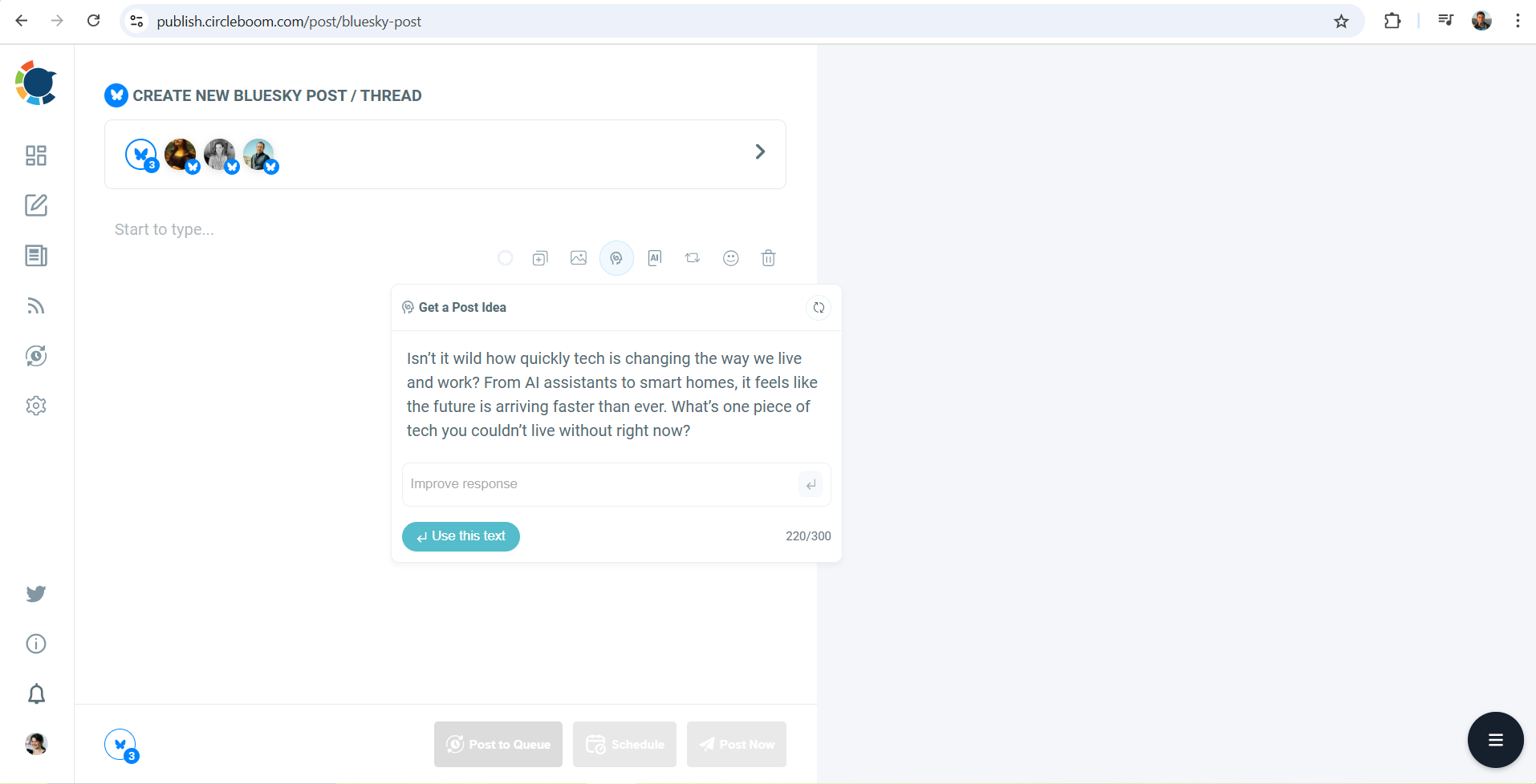Get a post idea