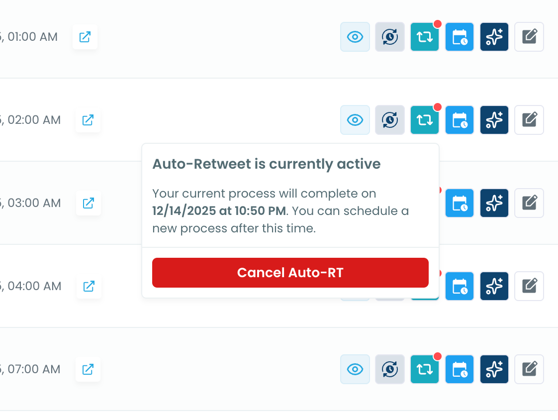 Cancel Auto-RT