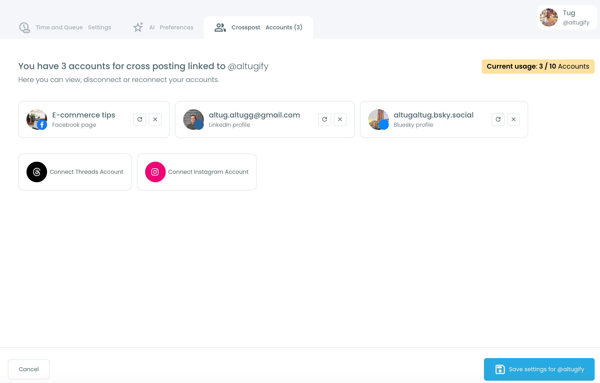 6 platforms are possible
