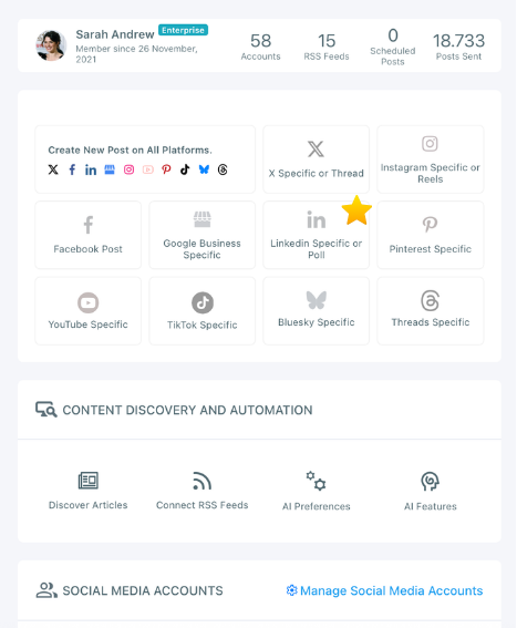 LinkedIn Specific or Poll