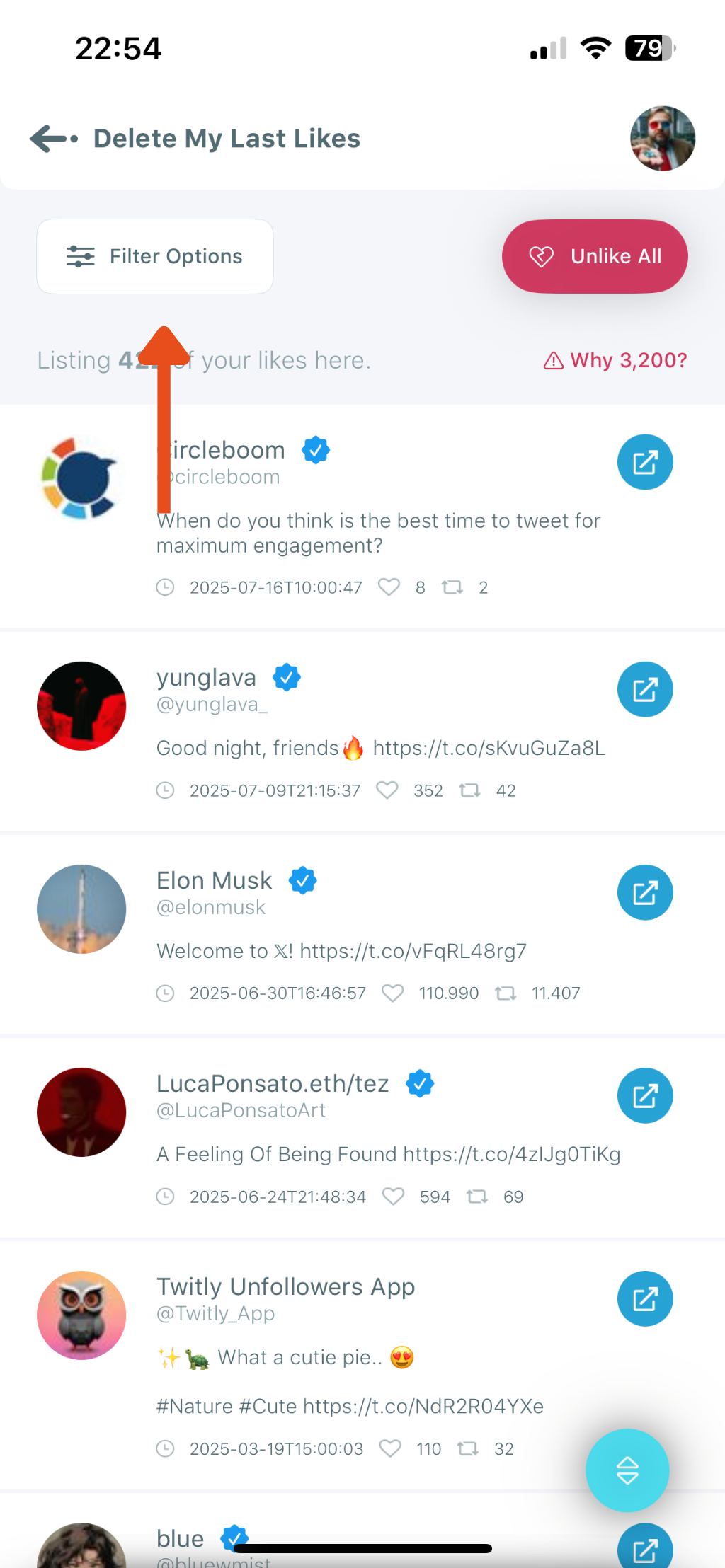 Filter Options