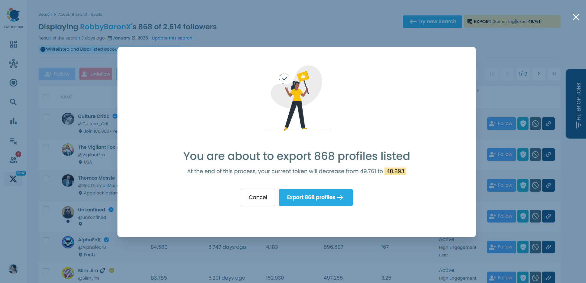 Export Followers