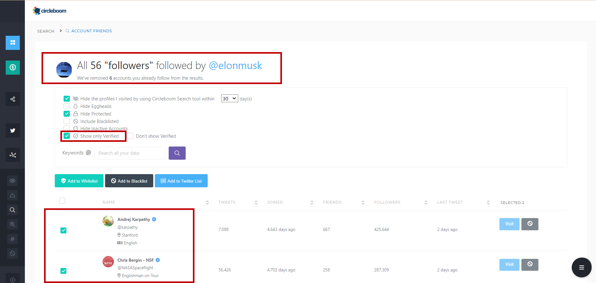 Export verified Twitter followers of any Twitter profile you want!
