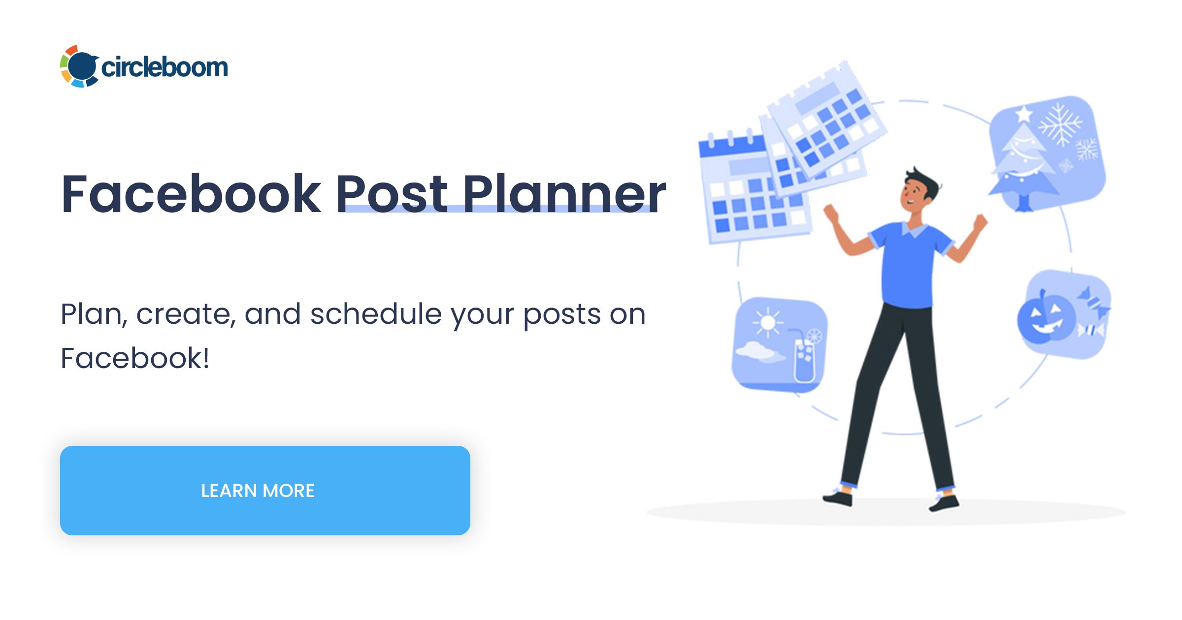 Facebook Post Planner Desing, Create and Plan Facebook Posts in Advance!