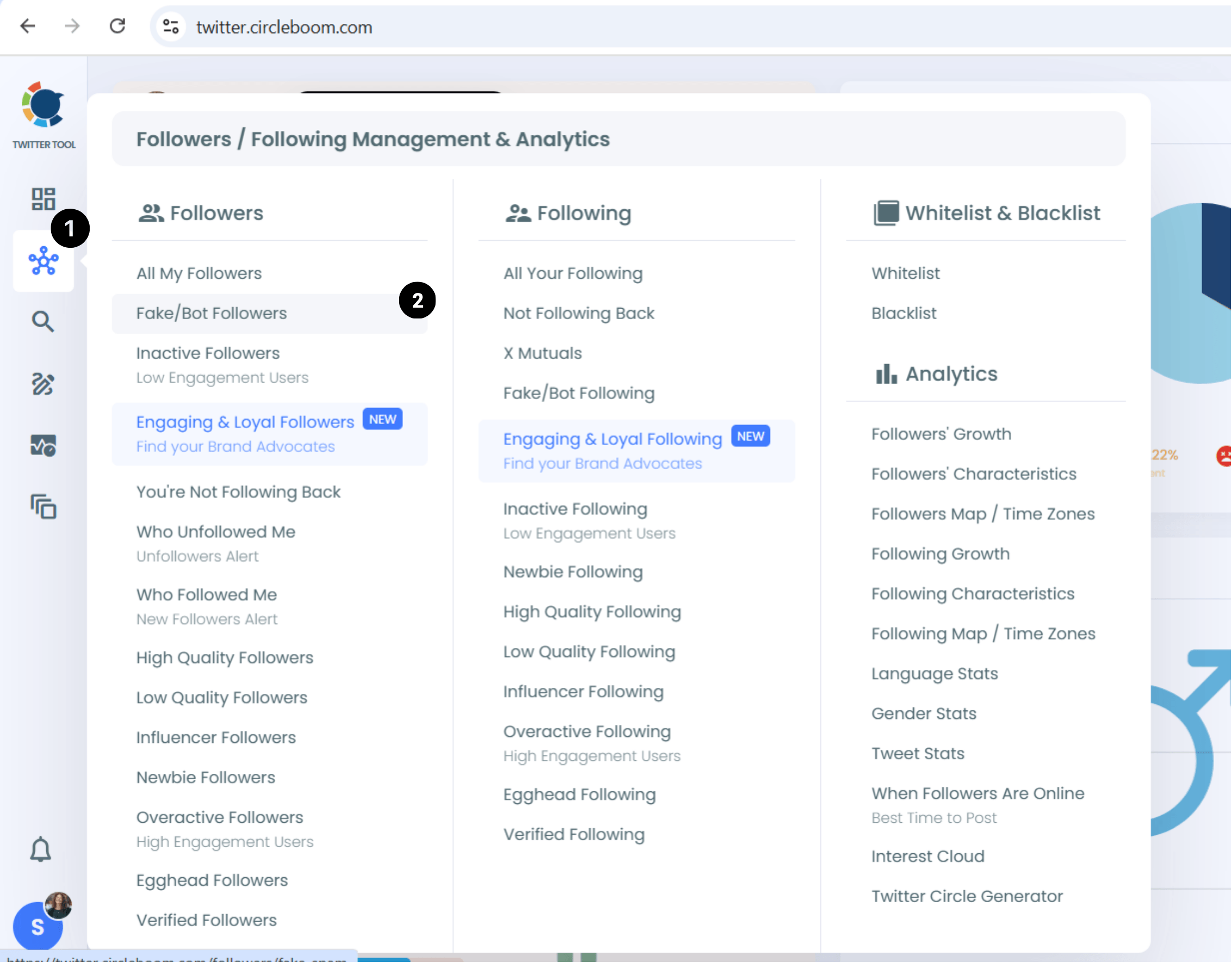 Go to Your Followers List