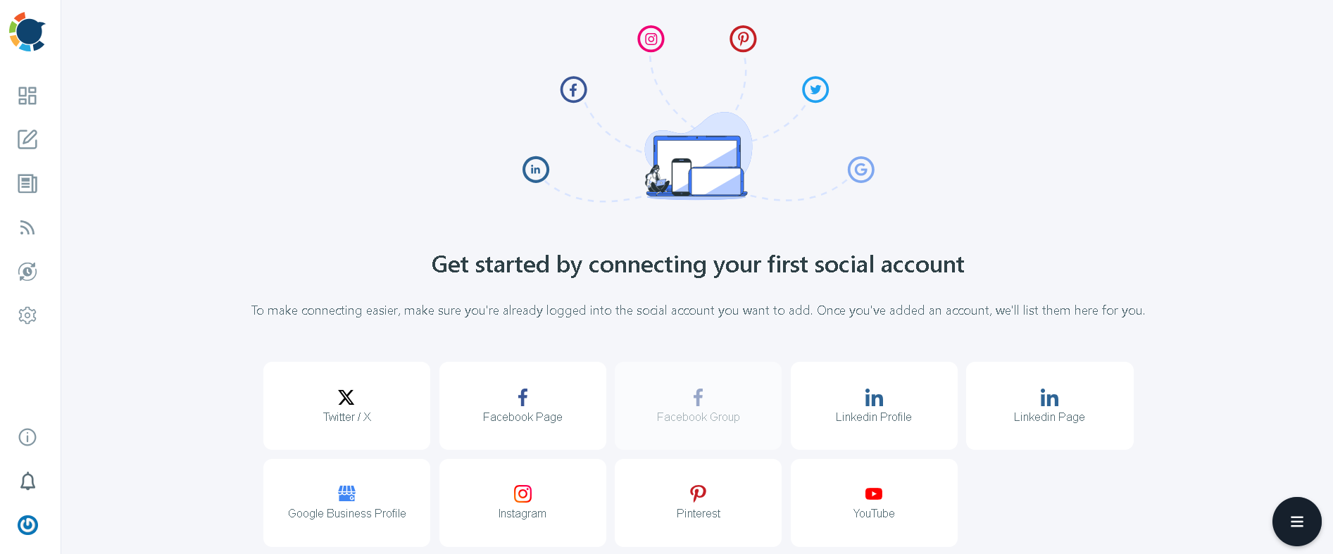 Circleboom Publish supports Twitter, Instagram, Facebook, LinkedIn, and Google Business Profile on the same dashboard.