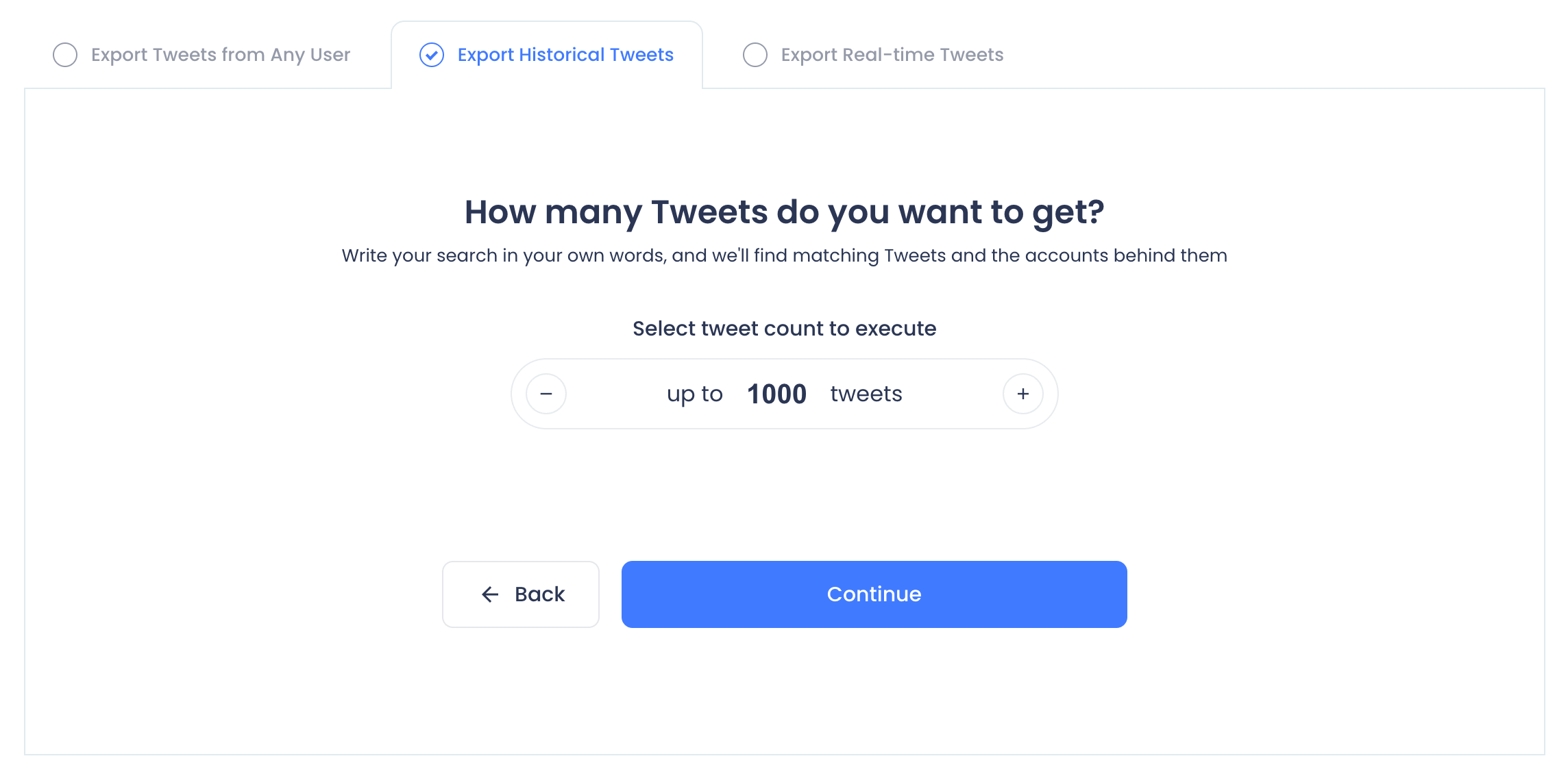 How many tweets