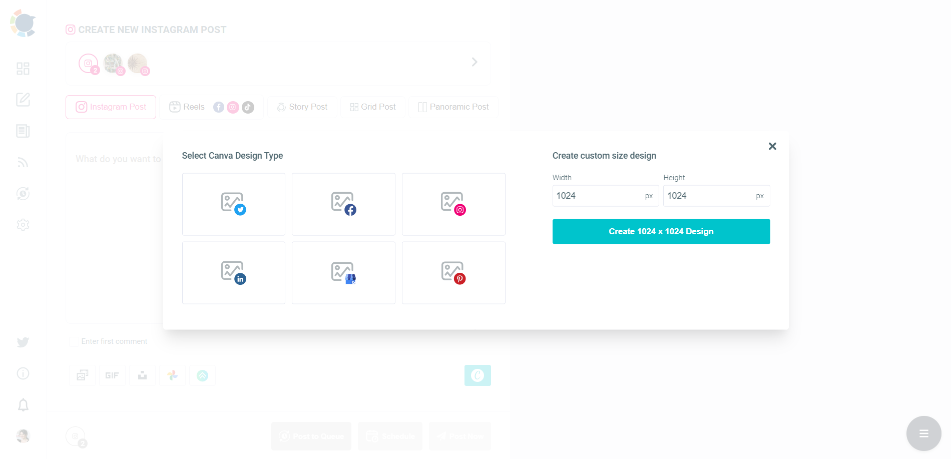 Templates for social media