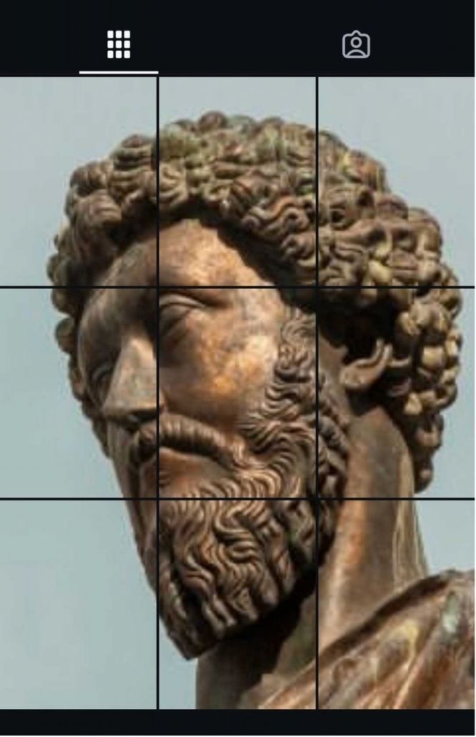 Instagram grid post on profile