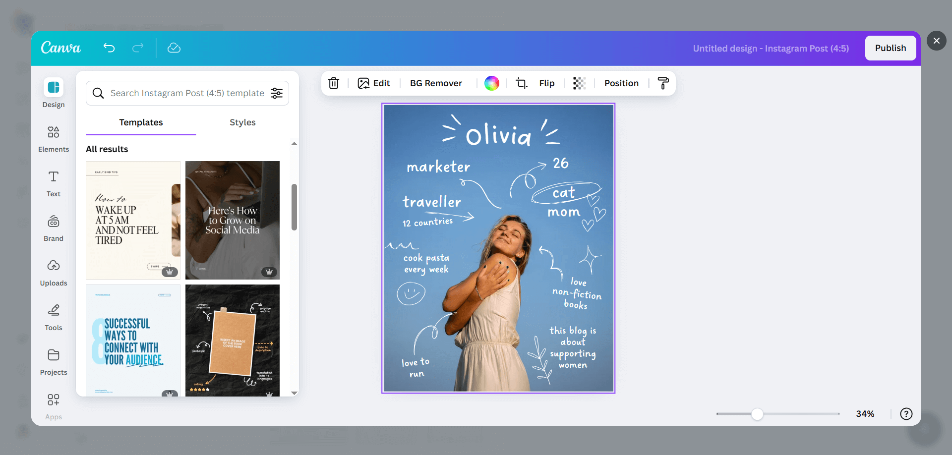 Instagram Post Templates provided by Canva.