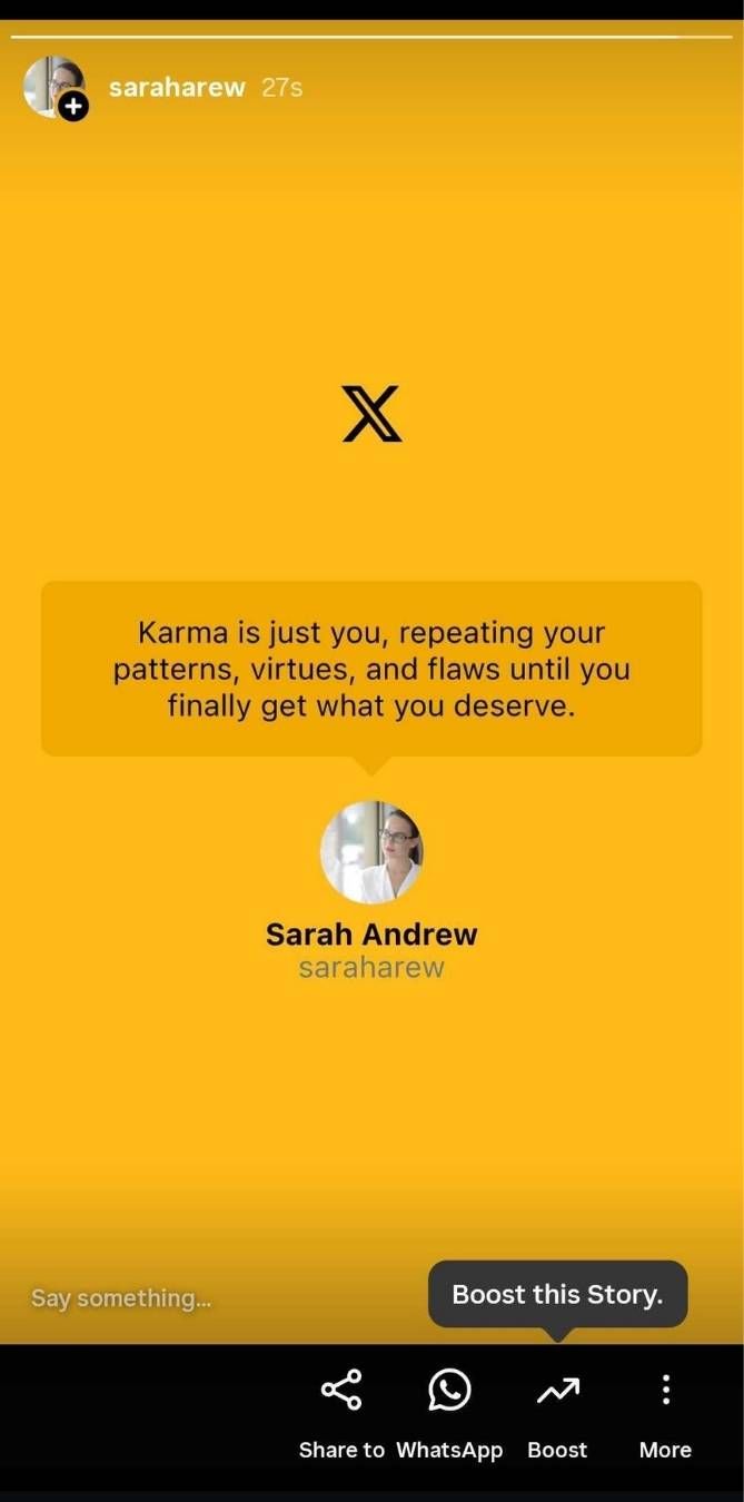 Tweet to Instagram Story