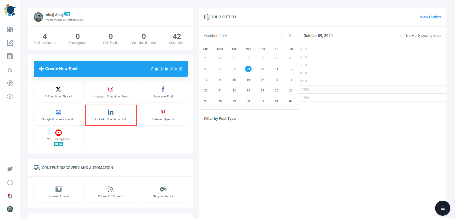 LinkedIn poll scheduler