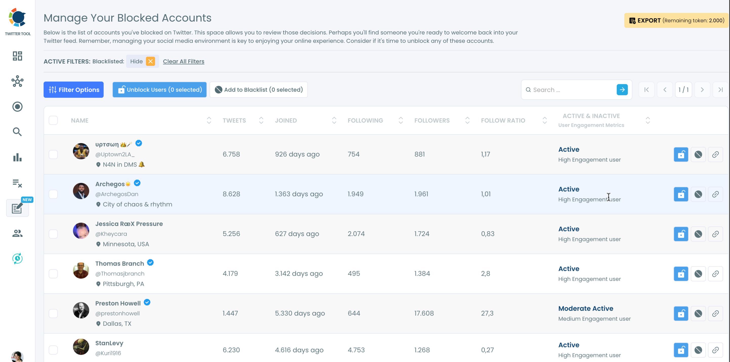 Mass UnBlock Followers