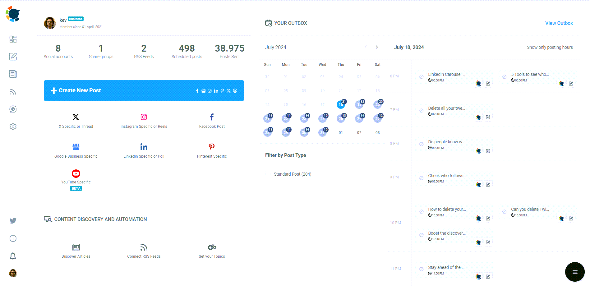 Link and manage multiple Threads accounts on Circleboom! 