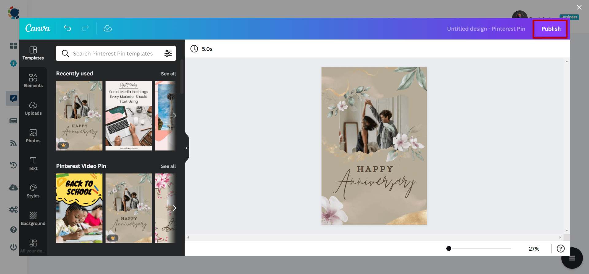 Pinterest Pin Templates Free