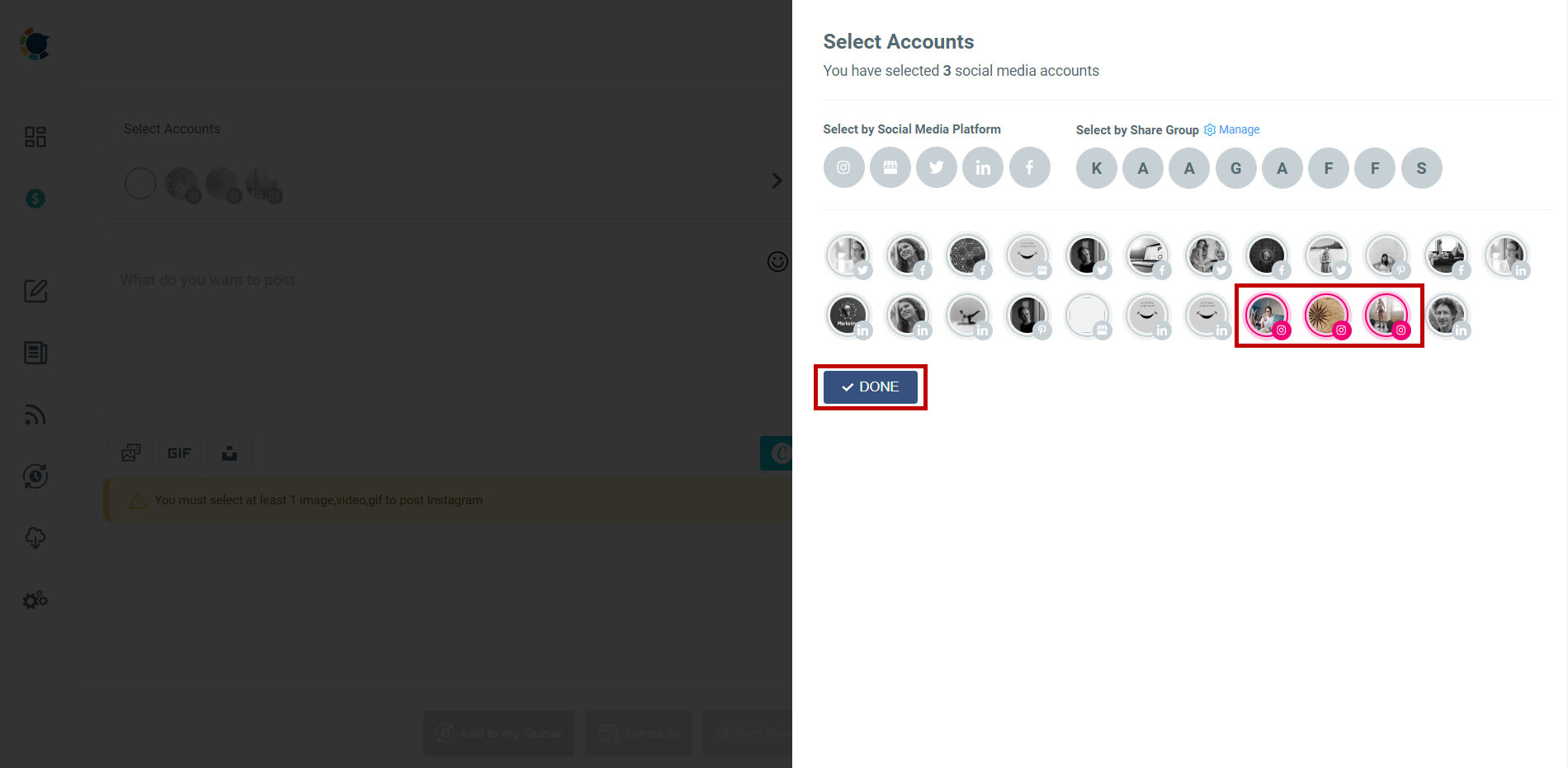 Managing multiple Instagram business accounts is no business with Circleboom Publish!