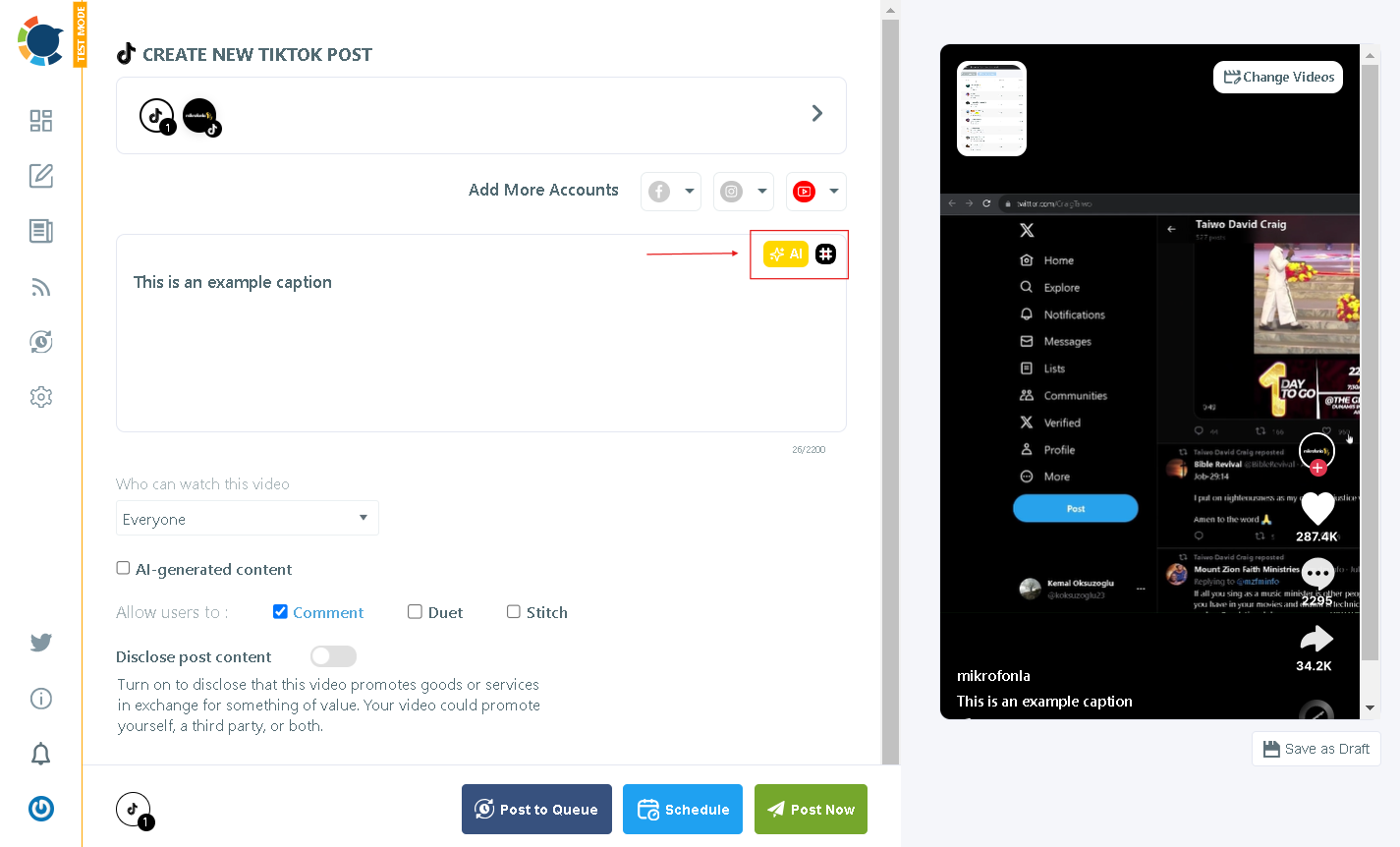 TikTok hashtag generator