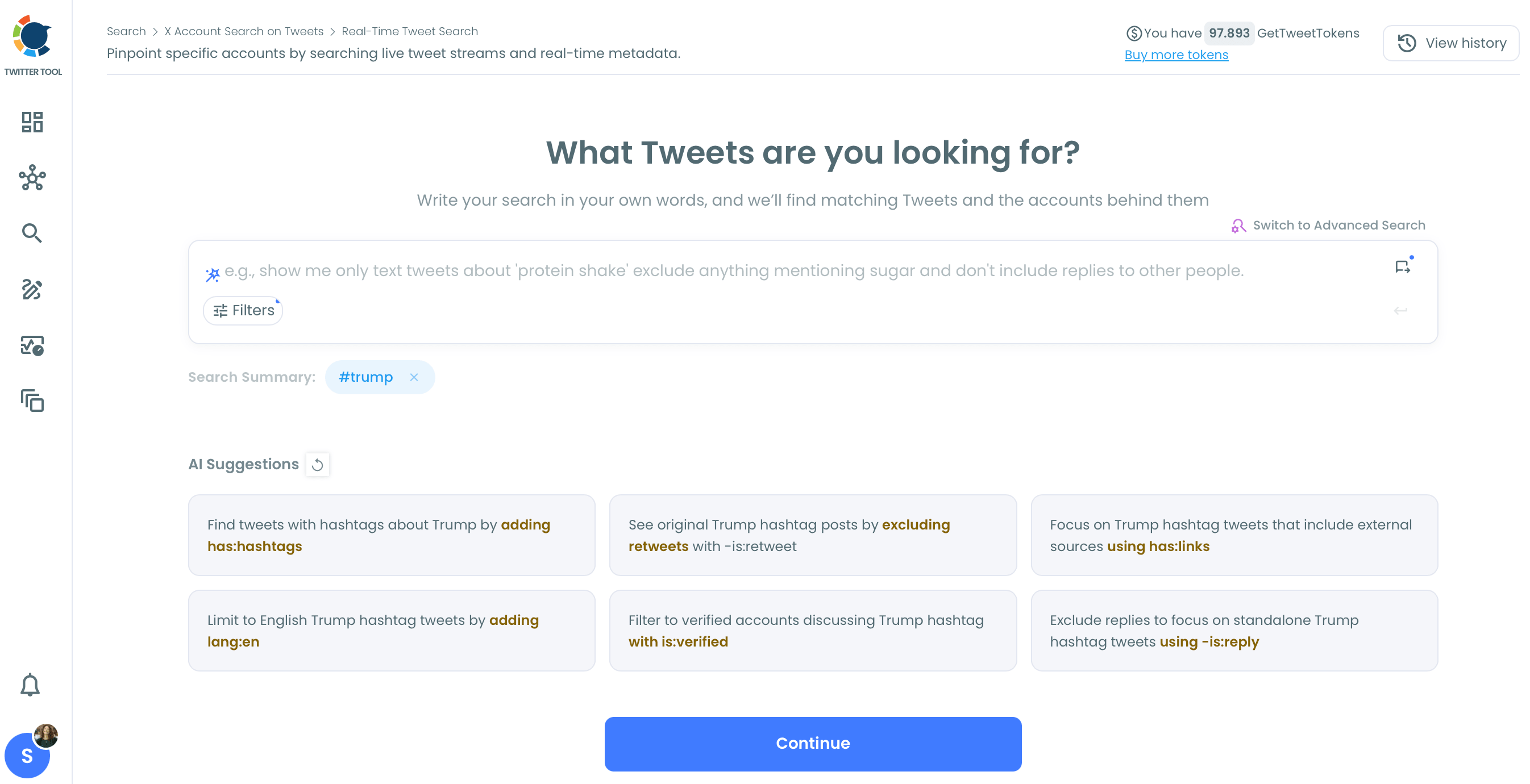 Hashtag Tracking