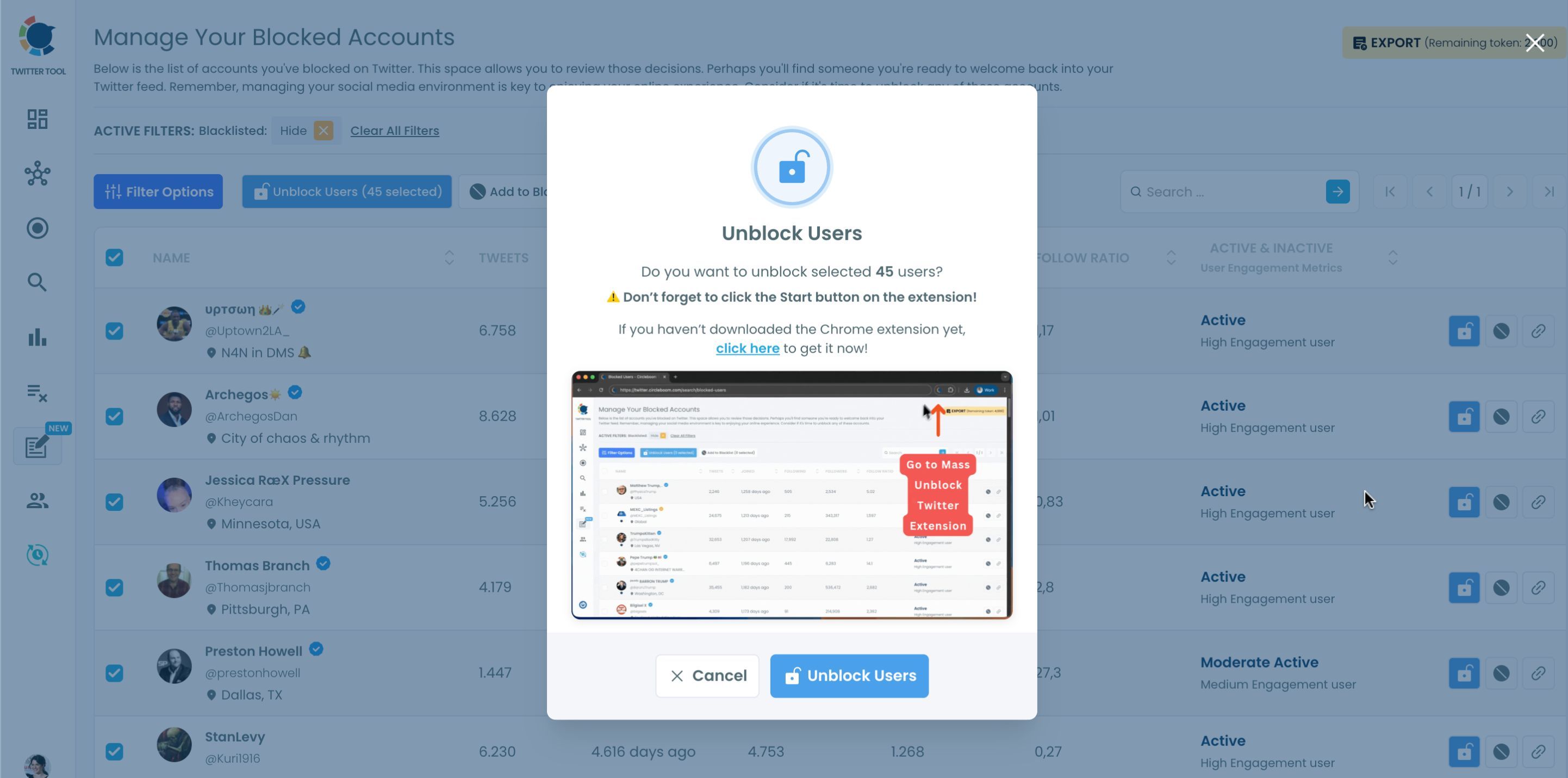 Mass UnBlock Twitter