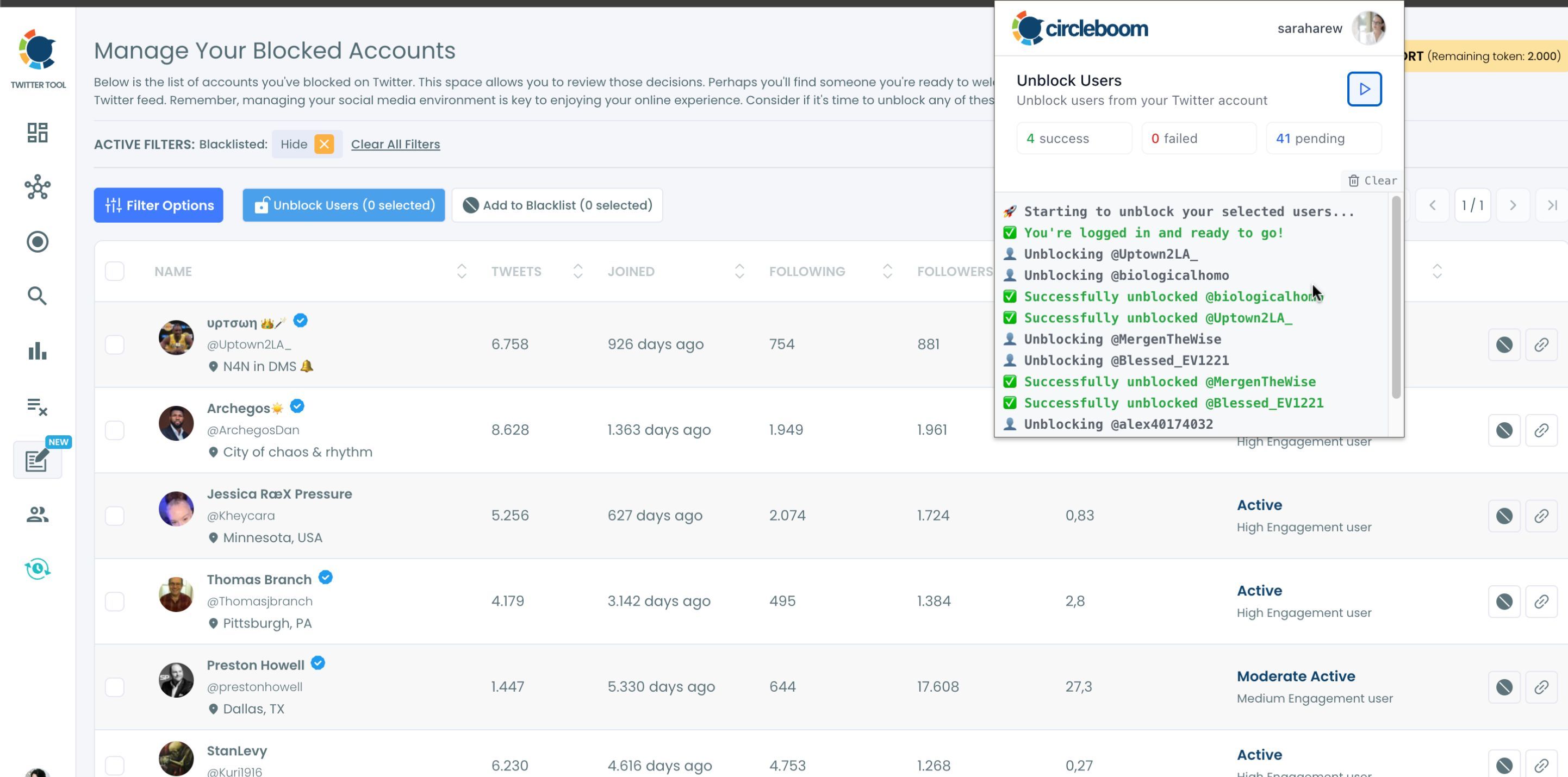 Mass unblock your Twitter followers