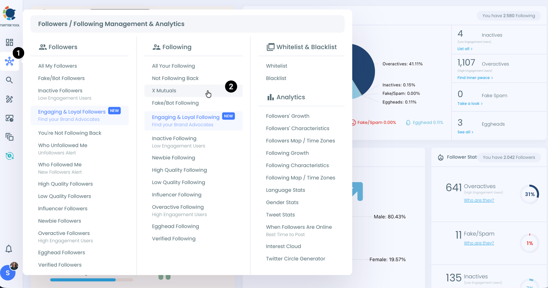 Find mutual followers on Twitter with Circleboom's mutual Twitter followers checker.